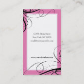 Carte De Visite 'Carte de visite créatif sauvage de gâteau de N (Dos)