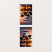 Carte De Visite "Carte de visite professionnel de l'aviation" (Extérieur déplié)