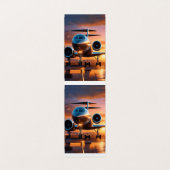 Carte De Visite "Carte de visite professionnel de l'aviation" (Intérieur déplié)