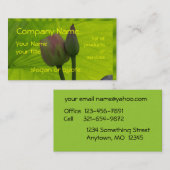 Carte De Visite Carte-personnaliser de contact de Lotus (Devant / Derrière)