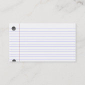 Carte de visite carte pour notes (Dos)