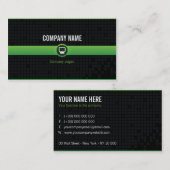 Carte De Visite Carte visite - Professionnel informatique verte v2 (Devant / Derrière)