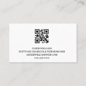 Carte De Visite Cartede visite Code QR Entreprise Informatique Ing (Dos)