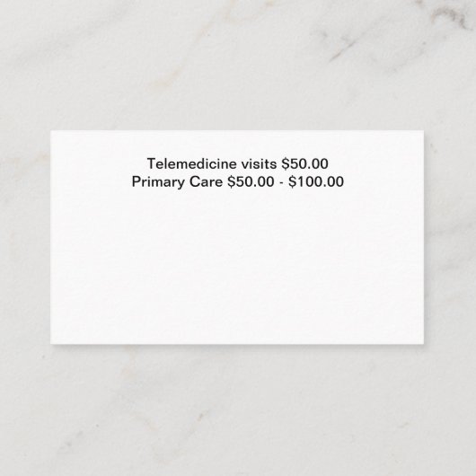 Carte De Visite Carters (Dos)