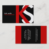 Carte De Visite [Cartes de visite de monogramme d'ORIGINAL] (Devant / Derrière)