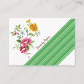 Carte de visite, Cartes de visite fleuristes (Devant)