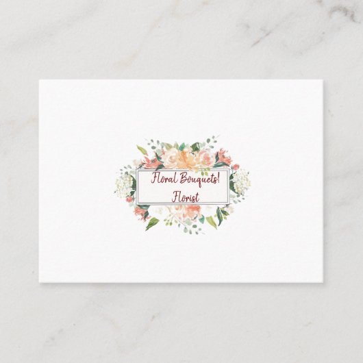 Carte de visite, Cartes de visite fleuristes (Devant)