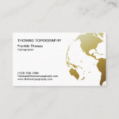 Carte De Visite Cartographe (Devant)