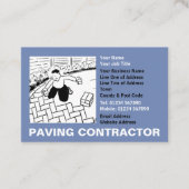 Carte De Visite Cartographie de l'entrepreneur en pavage (Devant)