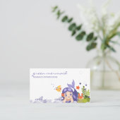 Carte De Visite Cartographie Mer mauve Sirène (Debout devant)