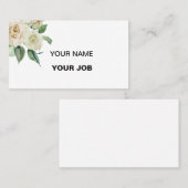 Carte De Visite Carton blanc (Devant / Derrière)