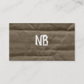 Carte de visite Carton Charred (Dos)