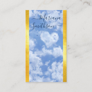 Carte De Visite Carton Cloud Romantique Ciel Bleu Écran d'oreille
