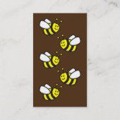 Carte De Visite Carton d'abeille à miel vertical (Dos)