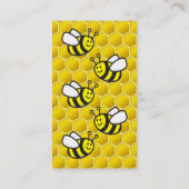 Carte De Visite Carton d'abeille à miel vertical (Dos)