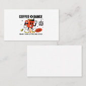 Carte De Visite Carton de café Rétro -1 (Devant / Derrière)