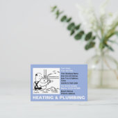 Carte De Visite Carton de chauffage et de plomberie (Debout devant)