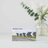 Carte De Visite Carton de route à courbe nette (Debout devant)