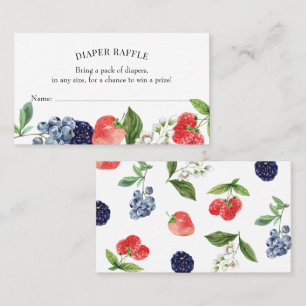 Carte De Visite Carton d'insertion de fraise Berry Sweet