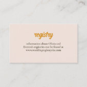 Carte De Visite Carton d'invitation de mariage floral (Devant)