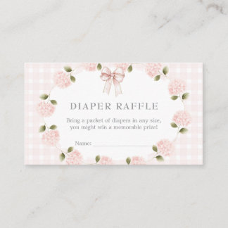 Carte De Visite Carton d'invitation pour baby shower à fleurs rose