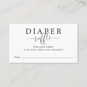 Carte De Visite Carton d'invitation Tirage au sort de Couches Mode