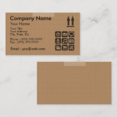 Carte De Visite carton d'ordinateur (Devant / Derrière)