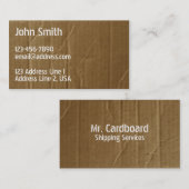 Carte De Visite Carton froissé affligé (Devant / Derrière)