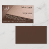 Carte de visite carton ondulé pour cartonniste (Devant / Derrière)