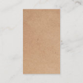 Carte De Visite Carton simple élégant (imprimé) Bande blanche (Dos)