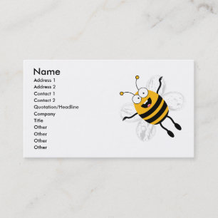 Carte De Visite Cartoon Bee