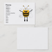 Carte De Visite Cartoon Bee (Devant / Derrière)