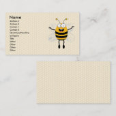 Carte De Visite Cartoon Bee (Devant / Derrière)