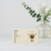Carte De Visite Cartoon Bee (Debout devant)