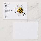 Carte De Visite Cartoon Bee (Devant / Derrière)