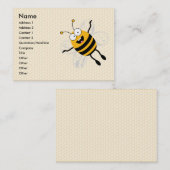 Carte De Visite Cartoon Bee (Devant / Derrière)