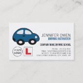Carte De Visite Cartoon Car, École de conduite / Nomination d'inst (Devant)