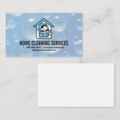 Carte De Visite Cartoon de ménage de la maison domestique | Bulles (Devant / Derrière)