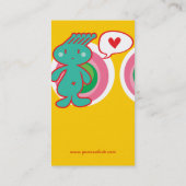 Carte De Visite Cartoon mignon Fun Sweet Funny Funky (Dos)