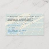Carte De Visite Cartoon Solar Panel Cleaning Services (Dos)