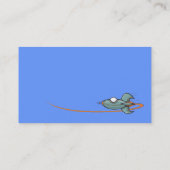 Carte De Visite Cartoon Space Ship Alien Planet (Dos)