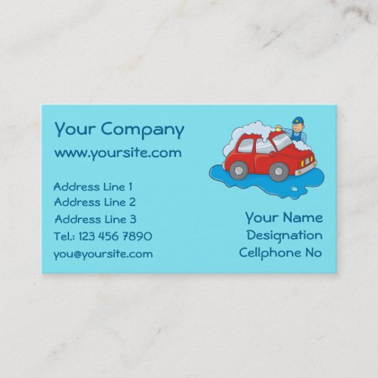 Carte De Visite Carwashington Man (Devant)