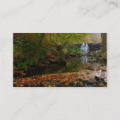 Carte De Visite Cascade automnale et Creek Pennsylvania Nature (Dos)