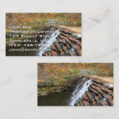 Carte De Visite Cascade du parc d'état Laurel Hill State Park II (Devant / Derrière)