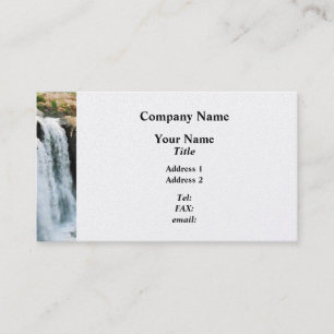 Carte De Visite Cascade Paterson NJ - Platine