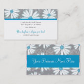 Carte De Visite Cascade Turquoise pour fleuristes jardiniers à ser (Devant / Derrière)