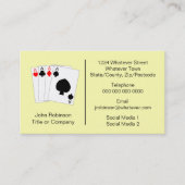 Carte De Visite Casino Aces Design (Devant)