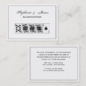 Carte De Visite Casino Night Poker Royal Straight Flush Spades (Devant / Derrière)