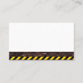 Carte De Visite Casque de chantier | Cône de chantier Grue | Bâtis (Dos)