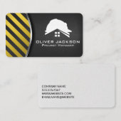 Carte De Visite Casque de chantier | Entrepreneur général (Devant / Derrière)